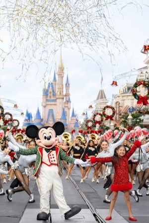 Disney Parks Magical Christmas Day Parade Poster